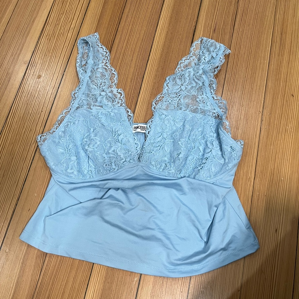 Princess Polly Typha Top - Blue